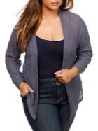Lucky Brand Plus Versatile Open Front Cardigan