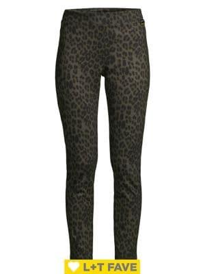 Calvin Klein Leopard-print Cropped Leggings