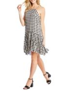 Karen Kane Gingham Ruffle Hem Dress