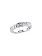 Sonatina Diamond Bridal 14k White Gold And Princess-cut Diamond Anniversary Band Ring