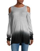 Two By Vince Camuto Dip-dye Cold Shoulder Top