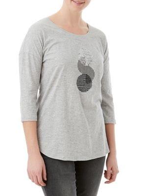 Olsen Dreamland Sequin Drop-shoulder Tee