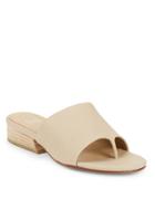 Eileen Fisher Beal Tumbled Leather Slide Sandals