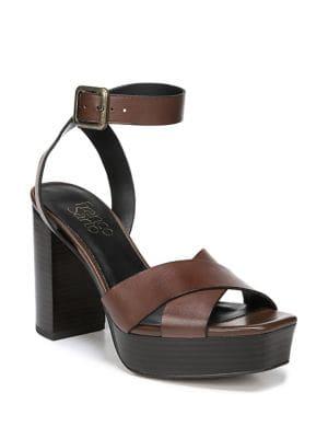 Franco Sarto Marta Leather Platform Sandals