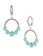 Judith Jack Turquoise And Marcasite Sterling Silver Drop Earrings