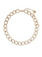 Vince Camuto Goldtone And Faux Pearl Link Necklace