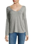 Design Lab Lord & Taylor Marled Knit Top