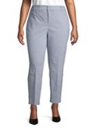Lord And Taylor Separates Plus Kelly High-rise Cropped Chambray Pants