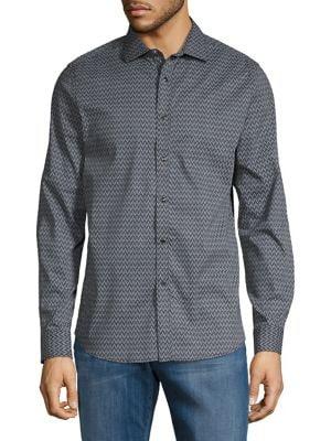 Karl Lagerfeld Dash-print Button-down Shirt