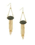Jessica Simpson Wallflower Fashion Recon And Fringe Chandelier Earring