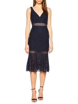 Bardot Sienna Lace Trumpet Dress
