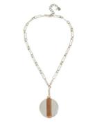 Robert Lee Morris Collection Hint Of Rose Two-tone Long Pendant Necklace