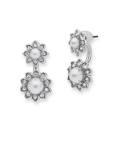 Marchesa Pearl And Crystal Floater Earrings
