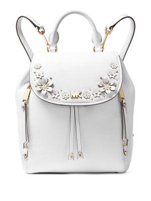 Michael Michael Kors Evie Embellished Small Leather Backpack