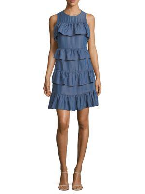 Michael Michael Kors Tiered Ruffled Flounce Dress