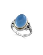 Effy Chalcedony, 18k Yellow Goldplated And Sterling Silver Ring