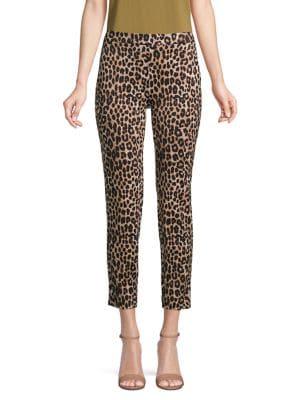 Michael Michael Kors Animal-print Cropped Pants
