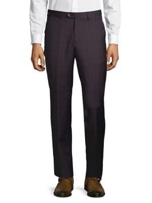Karl Lagerfeld Paris Tonal Plaid Pants