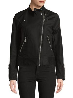 Michael Michael Kors Cotton-blend Moto Jacket