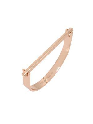 Bcbgeneration Platinum Rose D-shaped Bar Bracelet
