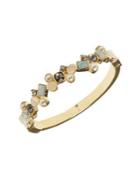 Vince Camuto Goldtone And Glass Stone Button Hinge Bracelet