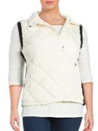 Marc New York Performance Diamond-quilted Zip-front Vest
