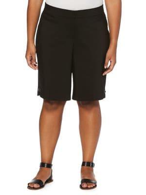 Rafaella Plus Classic Cotton Blend Shorts
