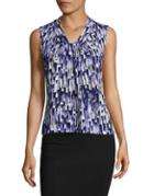 Calvin Klein Printed Knotted Top