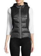 Blanc Noir Quilted Sleeveless Vest