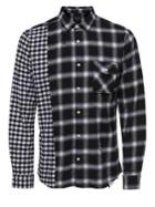 Only And Sons Two-tone Checkered Button-down Shirt