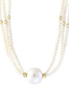 Effy 14k Yellow Gold And Freshwater Pearl Necklace