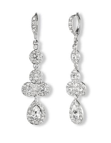 Givenchy Pear Crystal Linear Drop Earrings