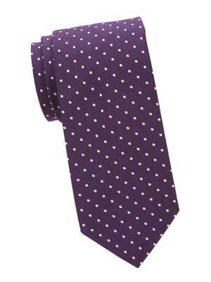 Brooks Brothers Polka Dot Melange Silk Tie