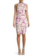 Black Halo Pabla Floral Sleeveless Sheath Dress