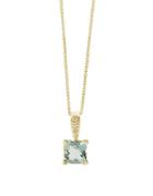 Effy Final Call Green Amethyst, White Diamond & 14k Yellow Gold Pendant Necklace