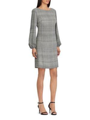 Lauren Ralph Lauren Petite Glen Plaid Shift Dress