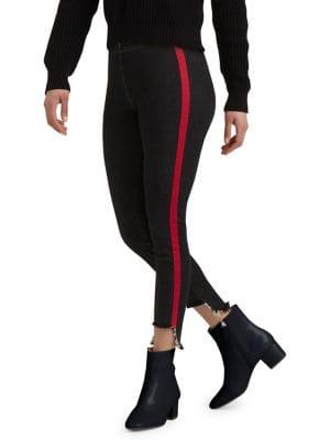 Lord Taylor Contrast Tuxedo Denim Leggings