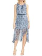 Vince Camuto Sapphire Blossom Floral A-line Dress