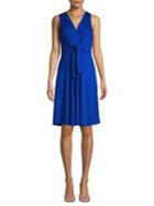 Cupio Knot Front Pleated Dress