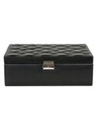 Mele & Co. Bijou Locking Fashion Quilted Faux Leather Jewelry Box