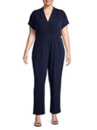 Vince Camuto Plus Short Sleeve Jumpsuit