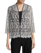 Alex Evenings Embroidered Jacket And Tank Top Set