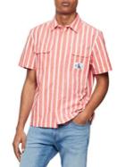 Calvin Klein Jeans Striped Short-sleeve Button-down Shirt