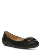Naturalizer Bayberry Leather Buckle Ballet Flats