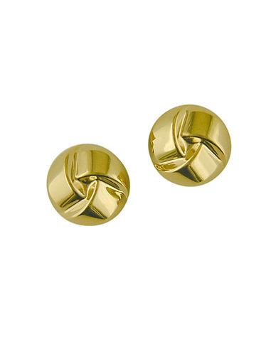 Lord & Taylor 14k Yellow Gold Button Earrings