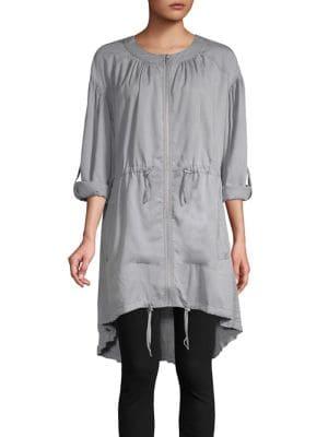 Jones New York Drawcord Long Anorak