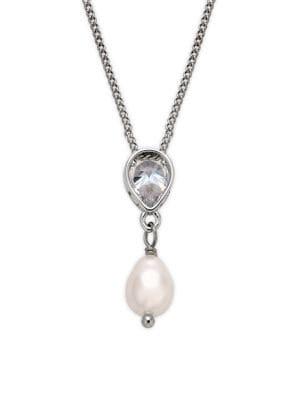 Shade Faux-pearl Teardrop Necklace
