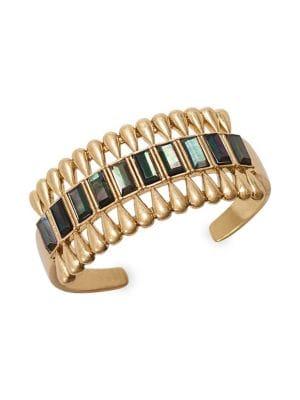 Lucky Brand Dark Magic Black Mother-of-pearl Cuff Bracelet