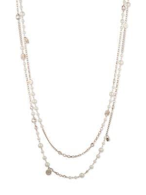 Ralph Lauren Faux Pearl Double Strand Necklace