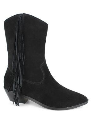 Nanette By Nanette Lepore Monica Fringe Suede Booties